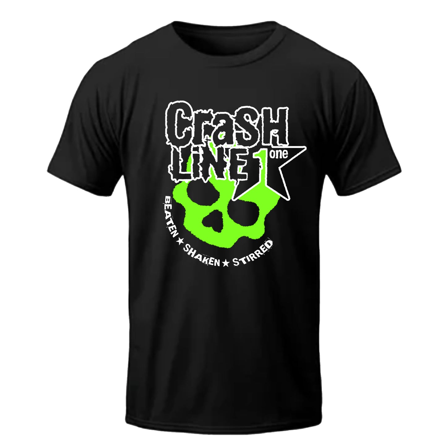CRASHLINE ONE "Beaten Shaken Stirred" T-Paita