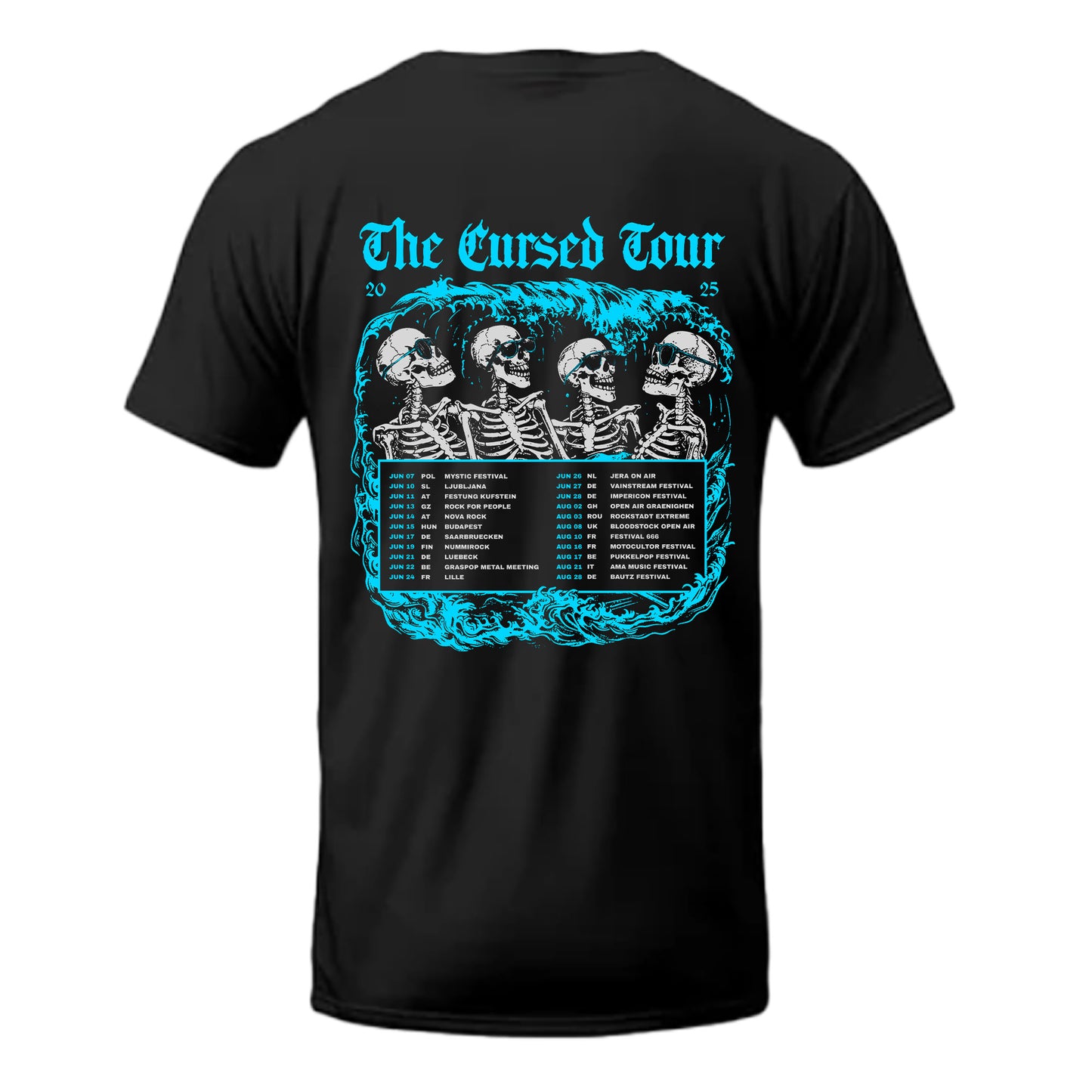 PALEFACE SWISS "Cursed Tour '25 Europe" T-Paita